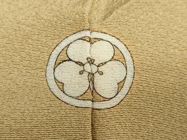 平和屋着物●上質な色無地　黄橡色　正絹　逸品　未使用　DABC2334ud
