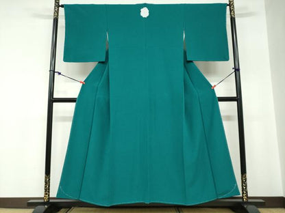 平和屋着物●上質な色無地　鉄色　やまと誂製　正絹　逸品　未使用　DABC2338ud