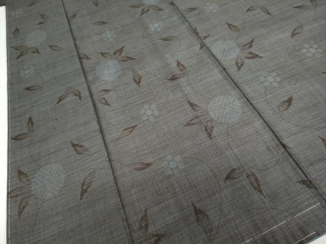 平和屋着物●本場大島紬　9マルキ　花唐草文　ますいわ屋扱い　正絹　逸品　未使用　DABC2344ud