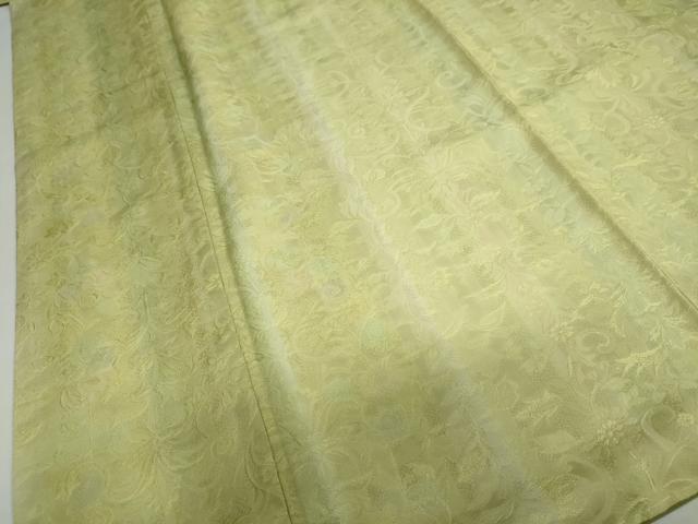 平和屋着物●上質な小紋　更紗花唐草地紋　暈し染め　やまと金ラベル　正絹　逸品　未使用　DABC2346ud