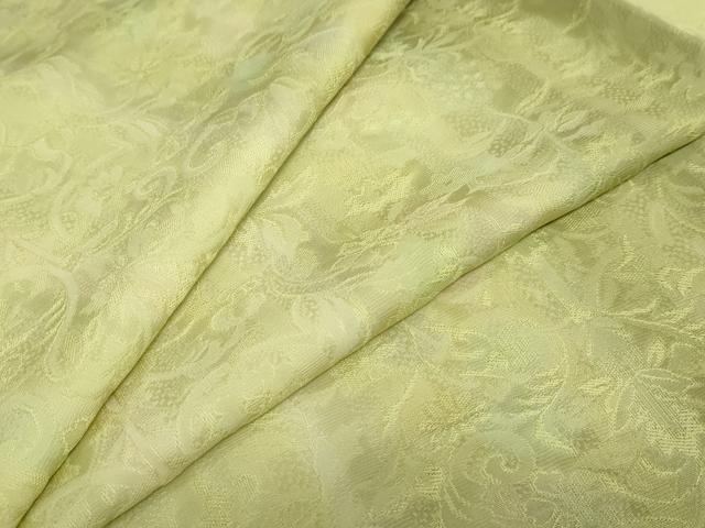 平和屋着物●上質な小紋　更紗花唐草地紋　暈し染め　やまと金ラベル　正絹　逸品　未使用　DABC2346ud