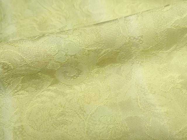 平和屋着物●上質な小紋　更紗花唐草地紋　暈し染め　やまと金ラベル　正絹　逸品　未使用　DABC2346ud