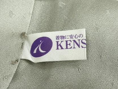 平和屋着物●訪問着　刺繍　杢目絞り　流水舞花文　金彩　健勝苑扱い　正絹　逸品　DABC2351ud