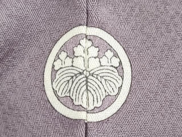 平和屋着物●本草木染作家　瑞鳳　色無地　抽象地紋　薄色　正絹　逸品　DABC2353ud