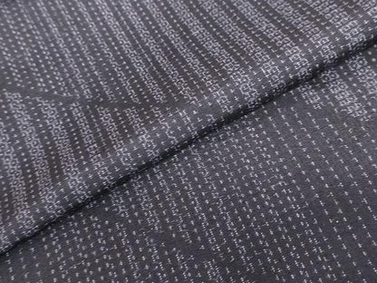 平和屋着物●結城紬　100亀甲　斜縞　正絹　逸品　DABC2356ud