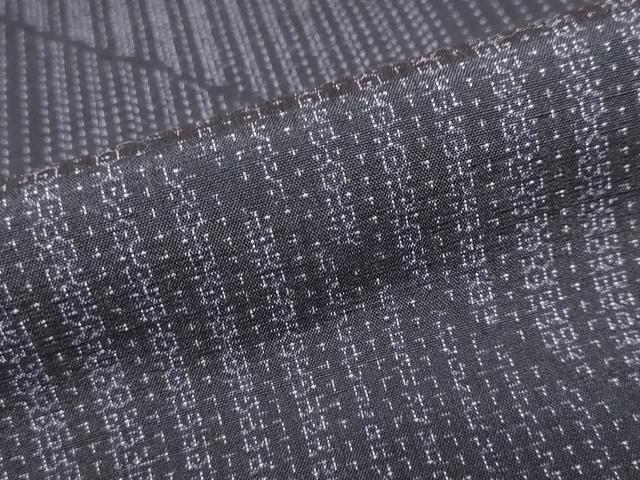 平和屋着物●結城紬　100亀甲　斜縞　正絹　逸品　DABC2356ud