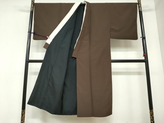 平和屋着物●男性　色無地　赤墨色　洗える着物　DABC2372ud 平和屋着物○男性 色無地 赤墨色 洗える着物 DABC2372ud