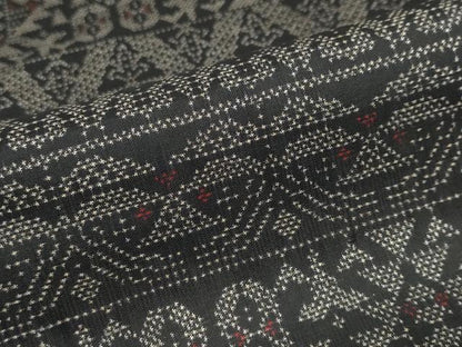 平和屋着物●本場大島紬　7マルキ　抽象文様　正絹　逸品　DABC2377ud
