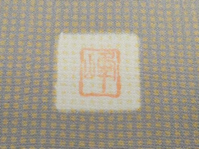 平和屋着物●江戸小紋　作家物　角通し　正絹　逸品　DABC2399ud