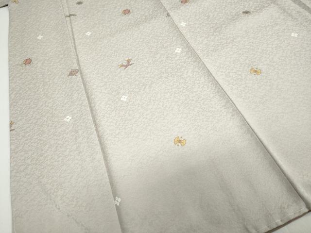 平和屋着物●上質な小紋　宝尽くし文　金彩　正絹　逸品　未使用　DABC2409ud