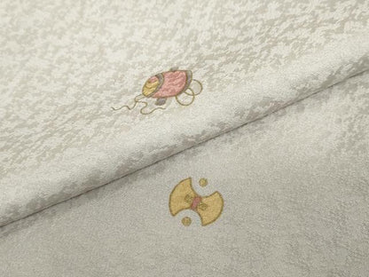 平和屋着物●上質な小紋　宝尽くし文　金彩　正絹　逸品　未使用　DABC2409ud