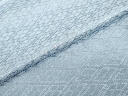 平和屋着物●男性　色紋付　羽織セット　菱地紋　秘色色　洗える着物　DABC2411ud