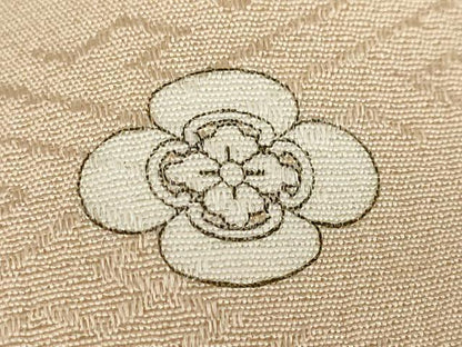 平和屋着物●染刺工芸　大羊居　東京友禅　色留袖　駒刺繍　流水風景草花文　暈し染め　金糸　正絹　逸品　DABC2416ud