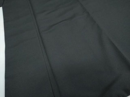 平和屋着物●男性　色無地　黒色　キングサイズ　洗える着物　DABC2422ud