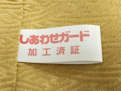 平和屋着物●訪問着　絞り　刺繍　色紙重ね草花文　金彩　正絹　逸品　DABC2426ud