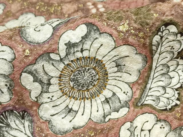 平和屋着物●吉乃一廉　幻の辻が花　訪問着　辻が花　金彩　正絹　逸品　DABC2429ud