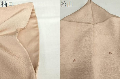 平和屋着物●本加賀友禅作家　柿本市郎監修　小紋　舞花文　小田急百貨店扱い　正絹　逸品　DABC2435ud