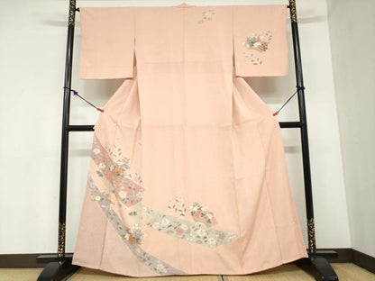 平和屋着物●訪問着　辻が花　金彩　正絹　逸品　DABC2442ud
