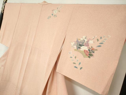 平和屋着物●訪問着　辻が花　金彩　正絹　逸品　DABC2442ud