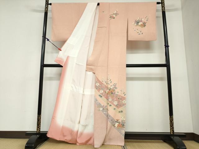 平和屋着物●訪問着　辻が花　金彩　正絹　逸品　DABC2442ud