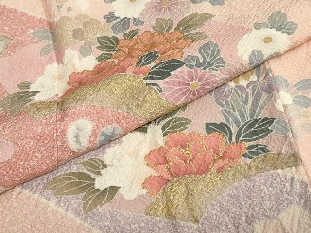 平和屋着物●訪問着　辻が花　金彩　正絹　逸品　DABC2442ud