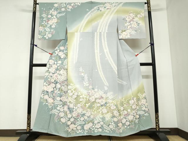 平和屋着物●訪問着　絞り　辻が花　暈し染め　そごう百貨店扱い　正絹　逸品　DABC2448ud