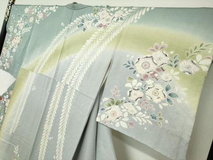 平和屋着物●訪問着　絞り　辻が花　暈し染め　そごう百貨店扱い　正絹　逸品　DABC2448ud