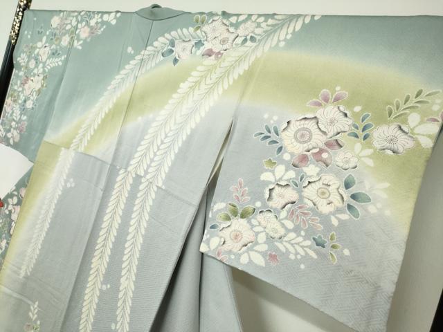 平和屋着物●訪問着　絞り　辻が花　暈し染め　そごう百貨店扱い　正絹　逸品　DABC2448ud