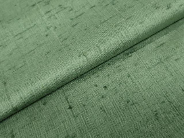 平和屋着物●上質な紬　草木染　松葉色　無落款　正絹　逸品　DABC2467ud