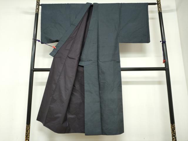 平和屋着物●男性　本場大島紬　アンサンブル　長羽織　100亀甲　総詰め　正絹　逸品　DABC2472ud