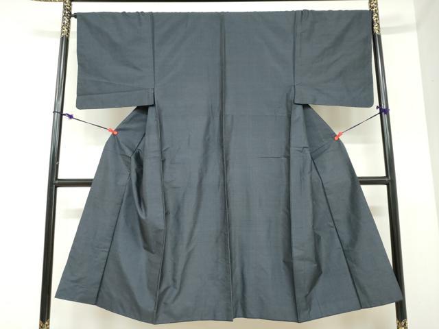 平和屋着物●男性　本場大島紬　アンサンブル　長羽織　80亀甲　総詰め　正絹　逸品　DABC2474ud