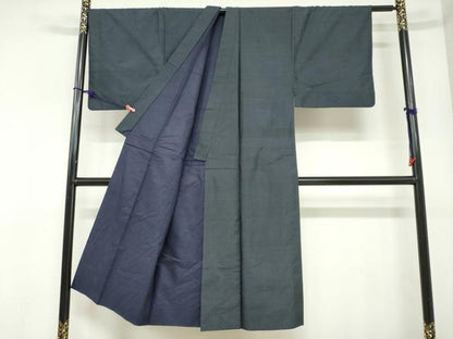 平和屋着物●男性　本場大島紬　アンサンブル　長羽織　80亀甲　総詰め　正絹　逸品　DABC2474ud