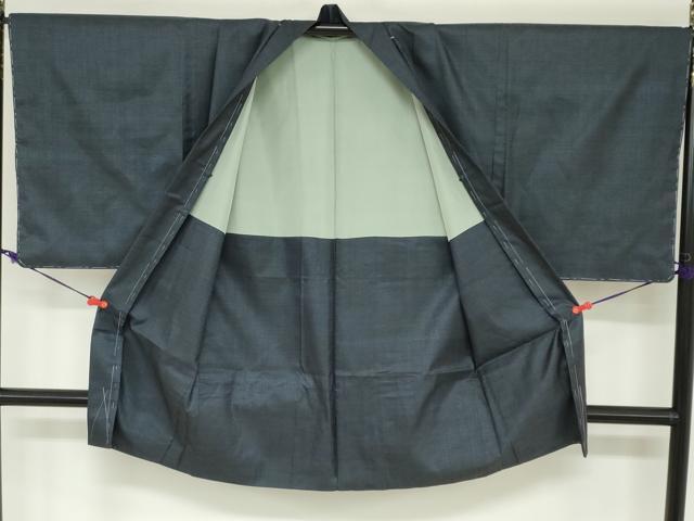 平和屋着物●男性　本場大島紬　アンサンブル　長羽織　80亀甲　総詰め　正絹　逸品　DABC2474ud