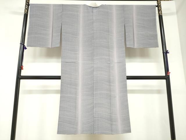 平和屋着物●長襦袢　無双仕立て　変わり格子文　やまと誂製　正絹　逸品　DABC2476ud