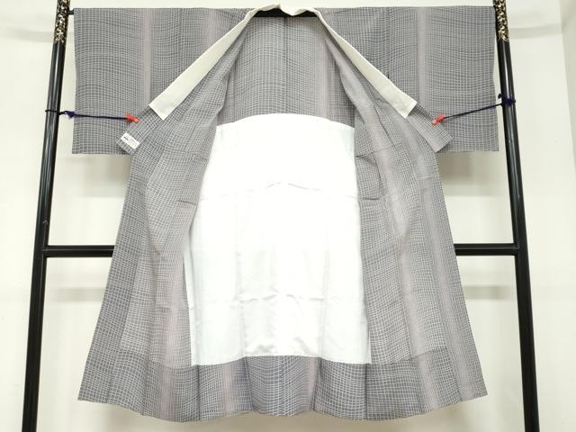 平和屋着物●長襦袢　無双仕立て　変わり格子文　やまと誂製　正絹　逸品　DABC2476ud