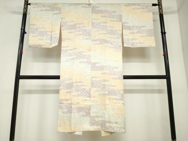 平和屋着物●長襦袢　無双仕立て　エ霞飛鶴文　正絹　逸品　DABC2479ud