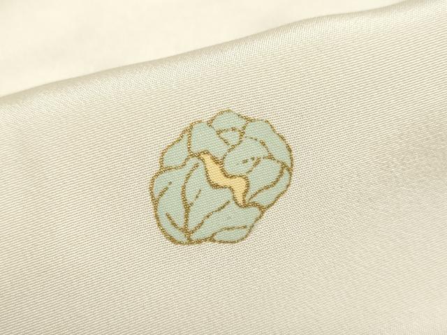 平和屋着物●長襦袢　無双仕立て　成物　野菜　金彩　正絹　逸品　DABC2482ud