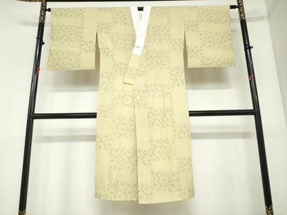 平和屋着物●長襦袢　無双仕立て　舞葉文　正絹　逸品　DABC2485ud
