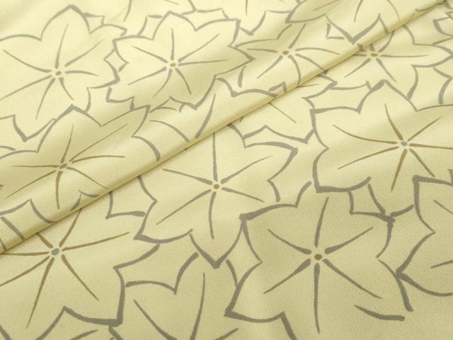 平和屋着物●長襦袢　無双仕立て　舞葉文　正絹　逸品　DABC2485ud