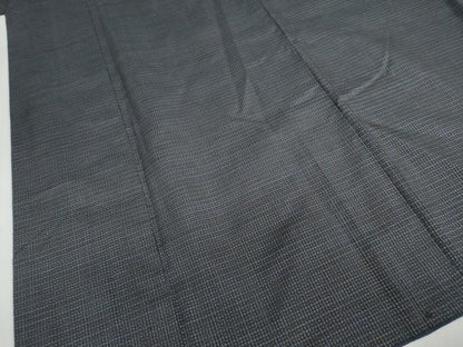平和屋着物●男性　本場大島紬　アンサンブル　長羽織　抽象文様　正絹　逸品　DABC2492ud