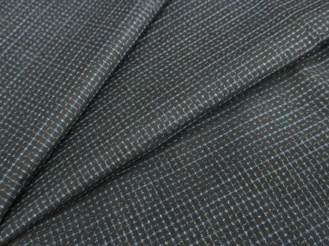 平和屋着物●男性　本場大島紬　アンサンブル　長羽織　抽象文様　正絹　逸品　DABC2492ud
