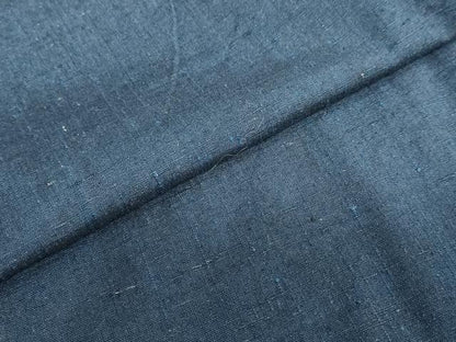 平和屋着物●男性　紬　アンサンブル　長羽織　留紺色　正絹　逸品　DABC2493ud