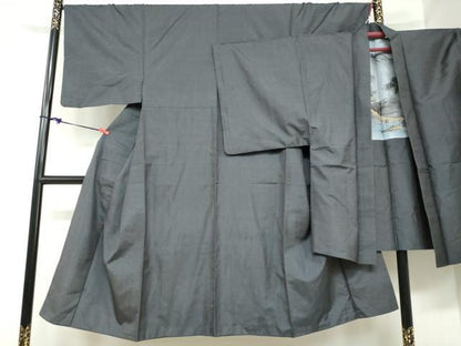 平和屋着物●男性　本場大島紬　アンサンブル　100亀甲　総詰め　正絹　逸品　DABC2494ud
