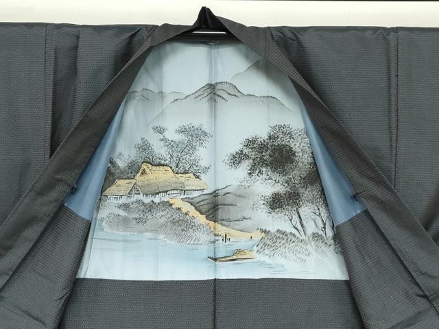 平和屋着物●男性　本場大島紬　アンサンブル　100亀甲　総詰め　正絹　逸品　DABC2494ud