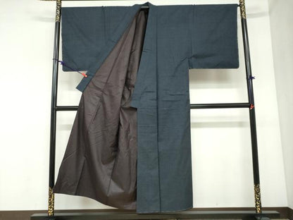 平和屋着物●男性　本場大島紬　薩摩結城　アンサンブル　長羽織　100亀甲　総詰め　正絹　逸品　未使用　DABC2495ud
