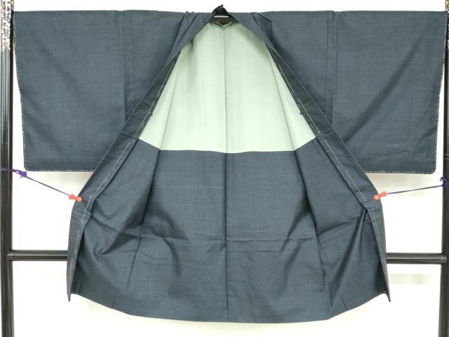 平和屋着物●男性　本場大島紬　薩摩結城　アンサンブル　長羽織　100亀甲　総詰め　正絹　逸品　未使用　DABC2495ud