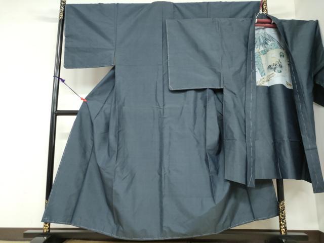 平和屋着物●男性　本場大島紬　アンサンブル　長羽織　80亀甲　総詰め　正絹　逸品　未使用　DABC2496ud