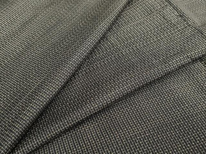 平和屋着物●男性　本場大島紬　アンサンブル　長羽織　抽象文様　正絹　逸品　DABC2499ud