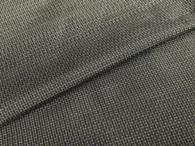 平和屋着物●男性　本場大島紬　アンサンブル　長羽織　抽象文様　正絹　逸品　DABC2499ud