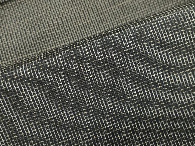 平和屋着物●男性　本場大島紬　アンサンブル　長羽織　抽象文様　正絹　逸品　DABC2499ud
